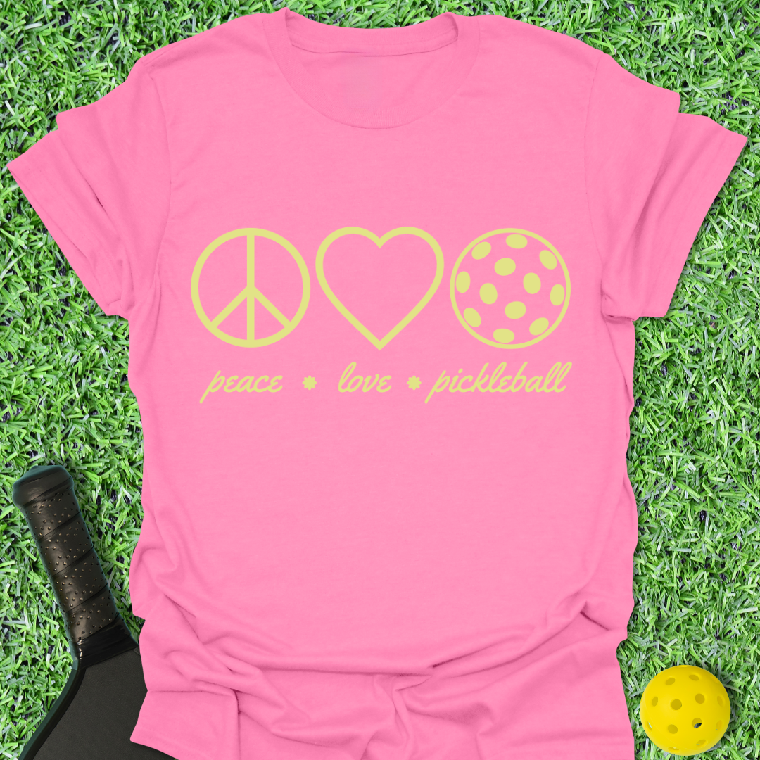 Peace Love Pickleball T-Shirt