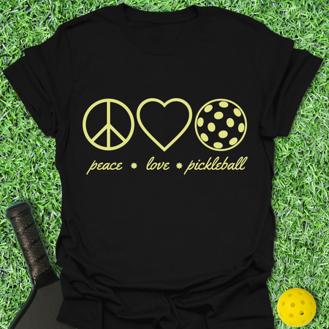 Peace Love Pickleball T-Shirt