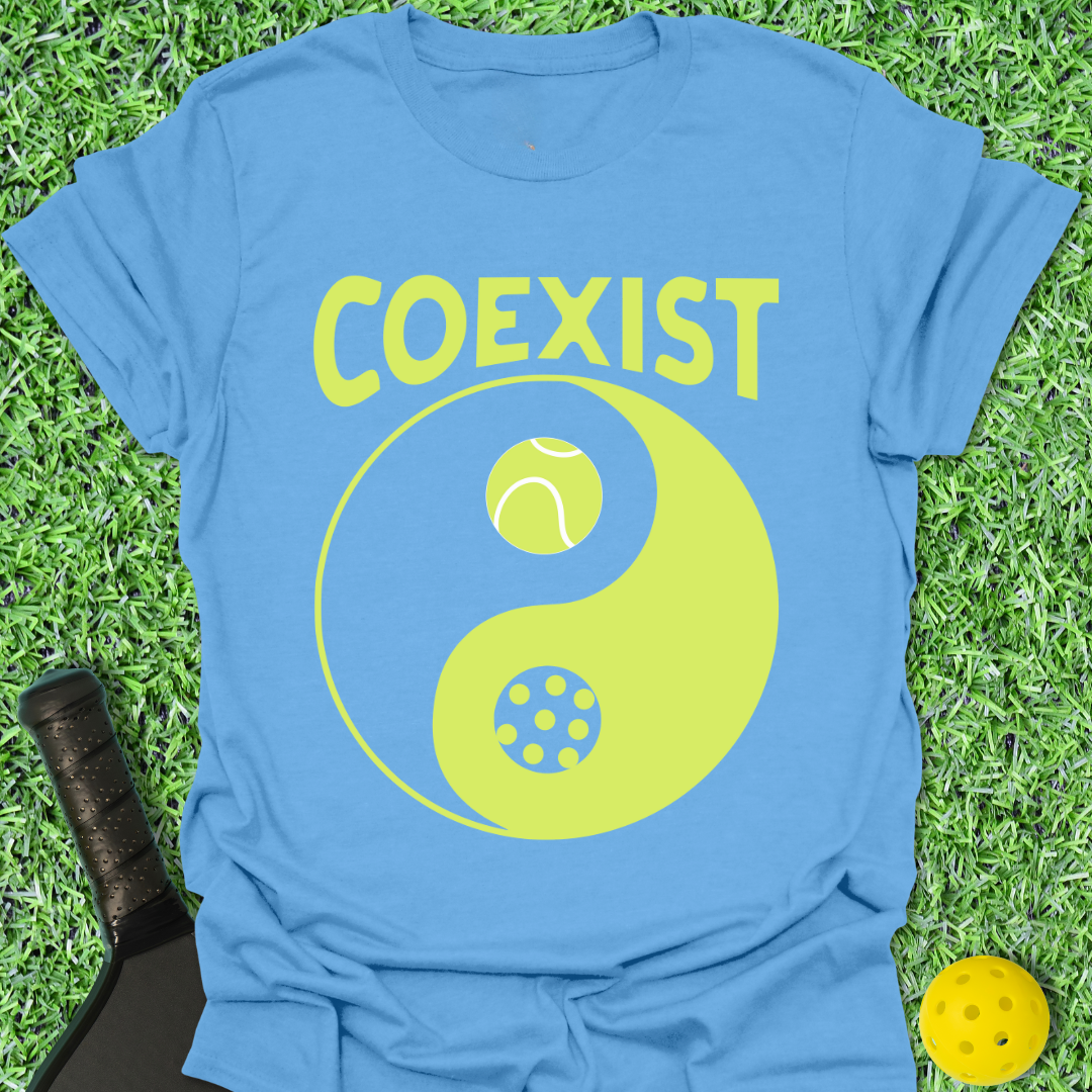 Coexist Tennis Pickleball T-Shirt