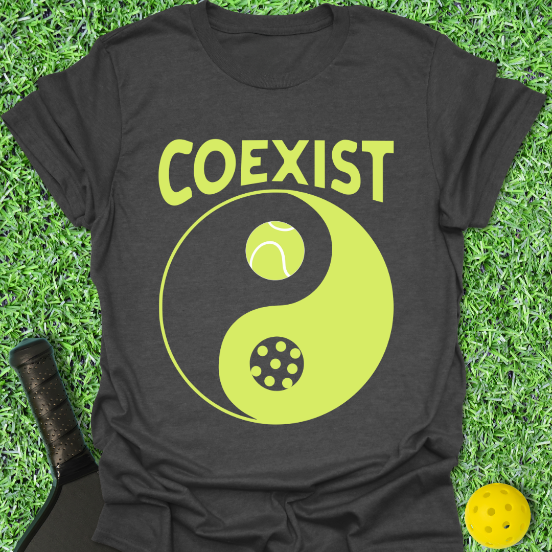 Coexist Tennis Pickleball T-Shirt