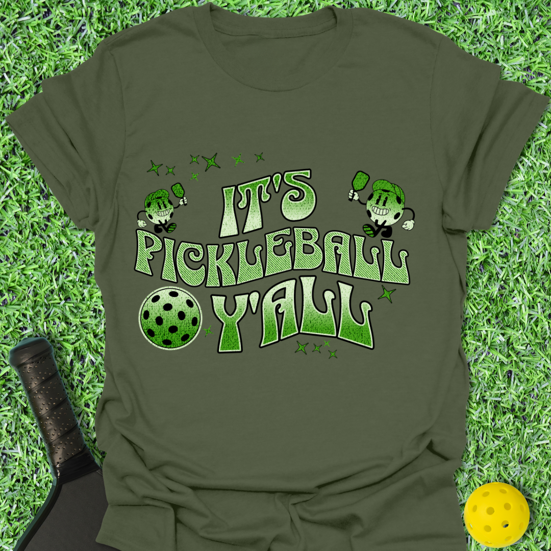 It's Pickleball Y'all Retro T-Shirt