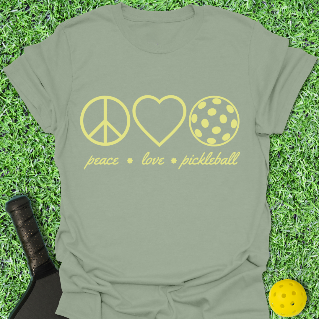 Peace Love Pickleball T-Shirt