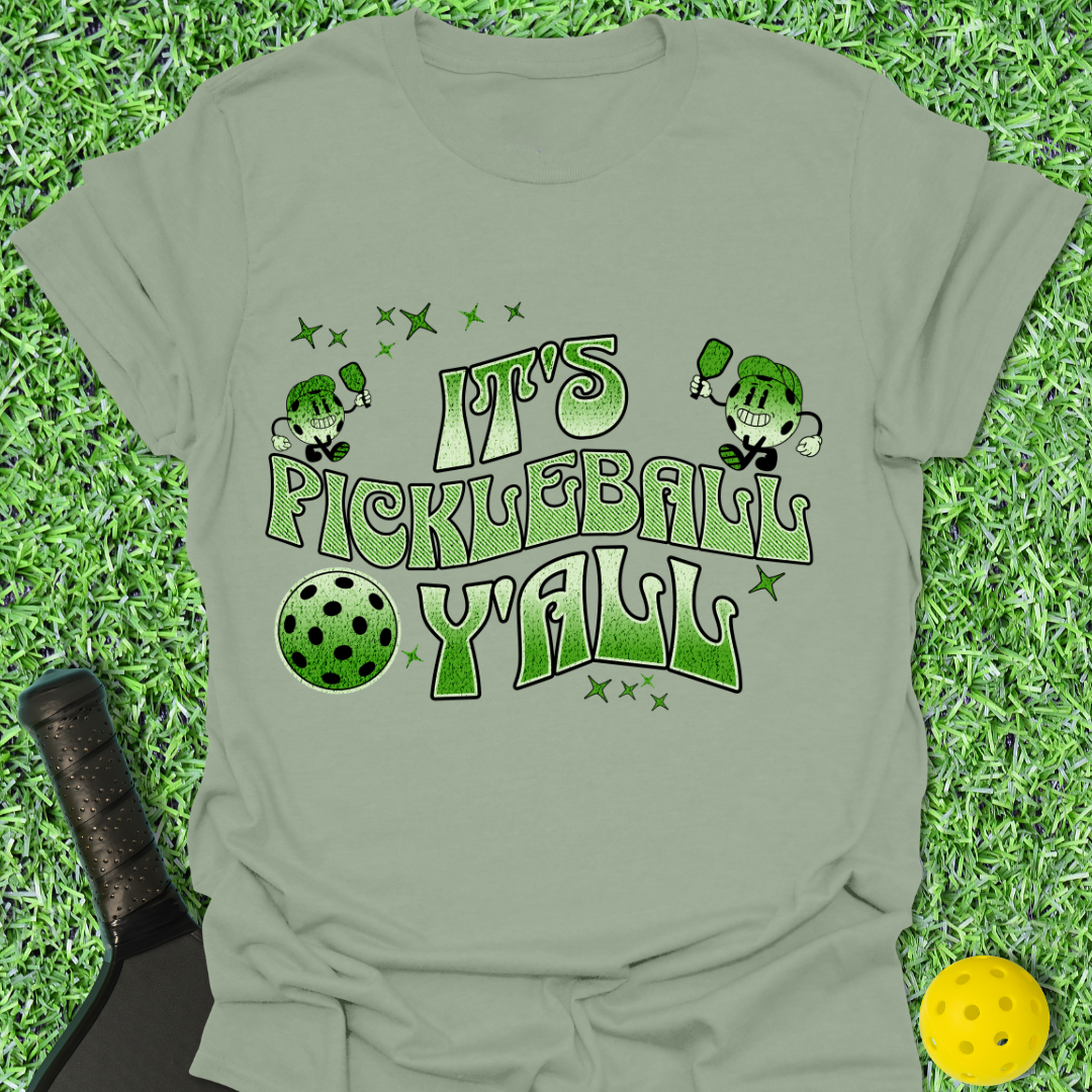 It's Pickleball Y'all Retro T-Shirt