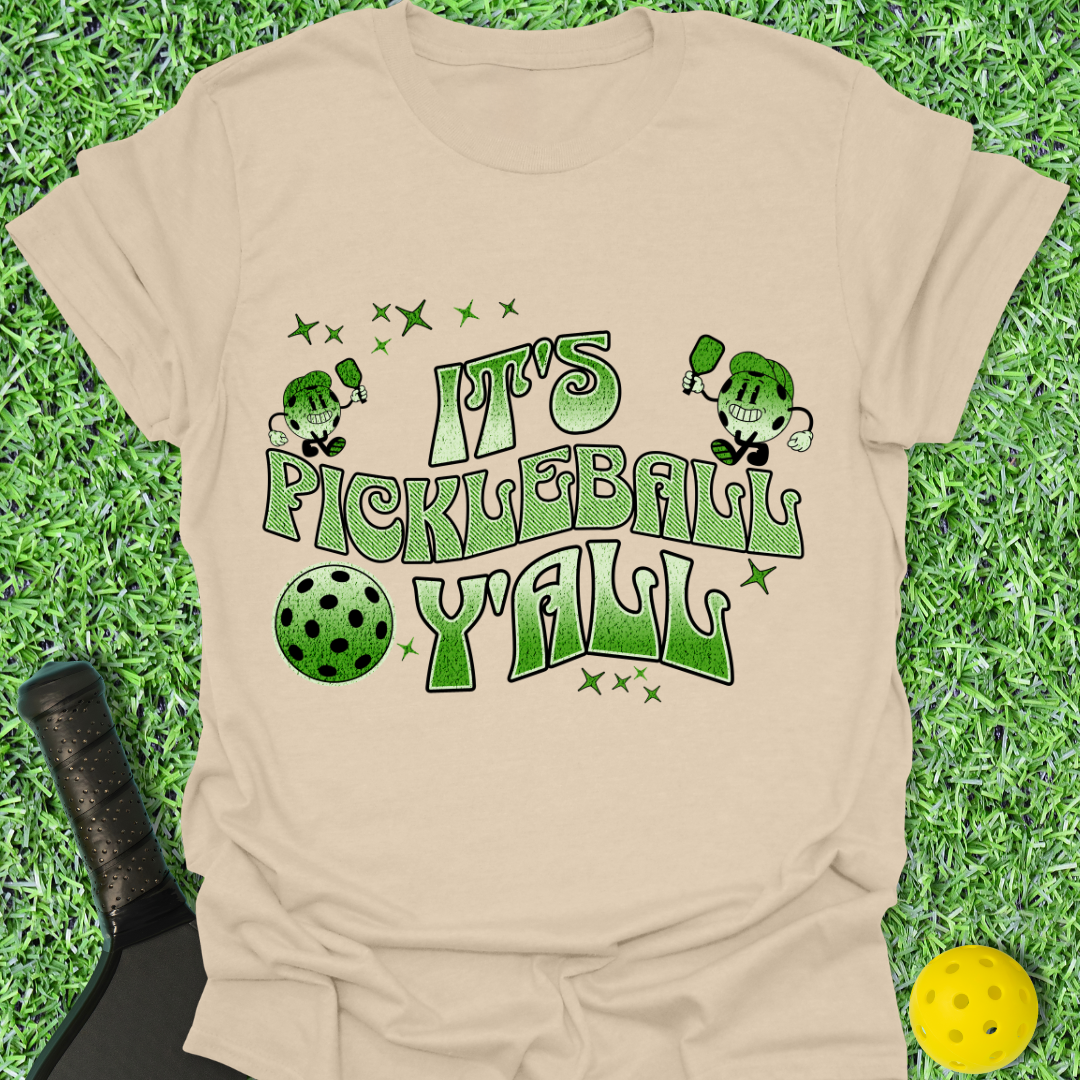 It's Pickleball Y'all Retro T-Shirt