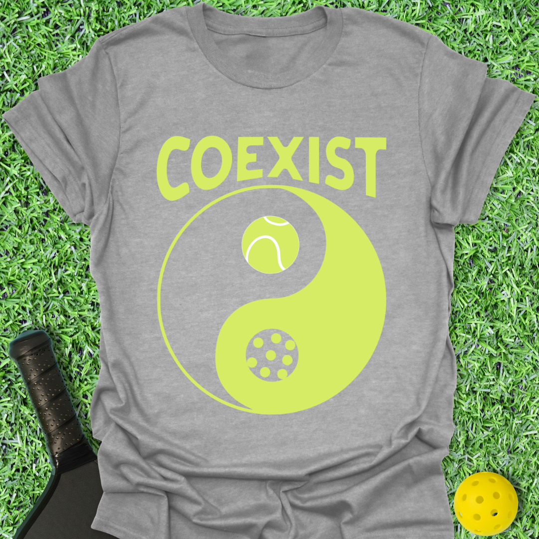 Coexist Tennis Pickleball T-Shirt