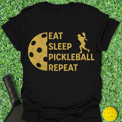 Eat Sleep Pickleball Repeat Guy T-Shirt