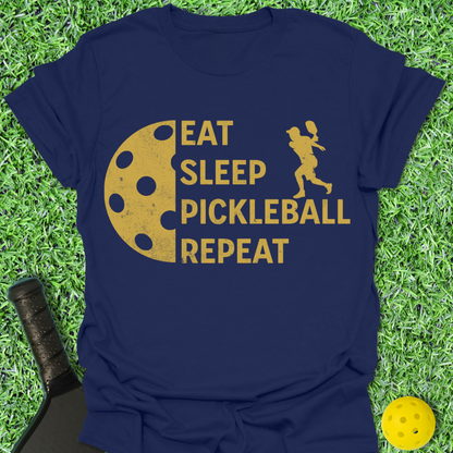 Eat Sleep Pickleball Repeat Guy T-Shirt