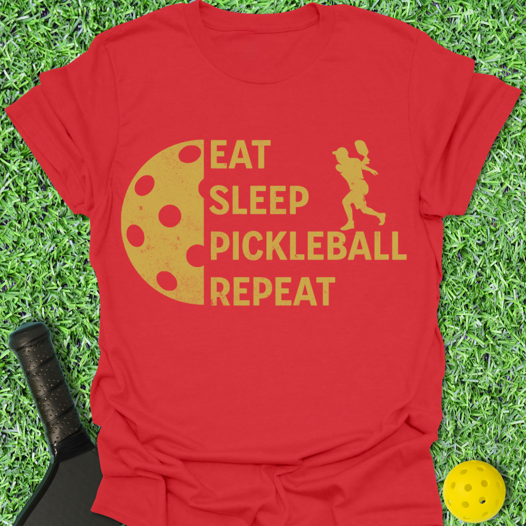 Eat Sleep Pickleball Repeat Guy T-Shirt
