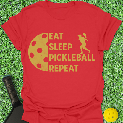 Eat Sleep Pickleball Repeat Guy T-Shirt