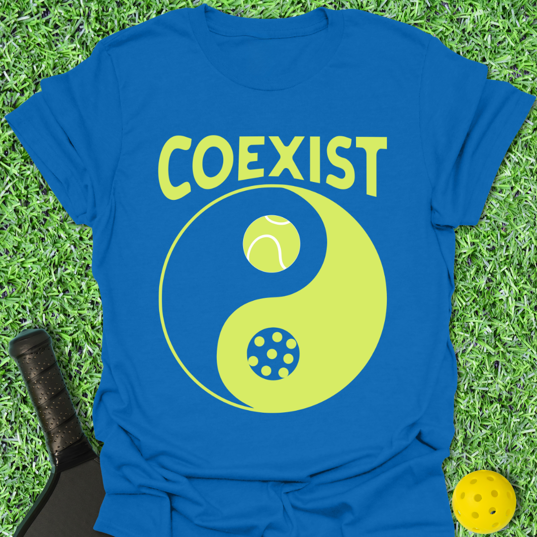 Coexist Tennis Pickleball T-Shirt